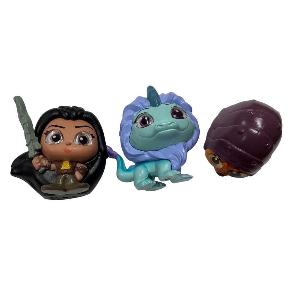 Disney Doorables Raya and the Last Dragon Mini Figures Sisu Tuk Tuk 3pc Lot